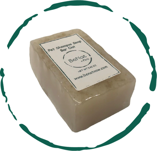 BeNat Pets. All-Natural Pet Shampoo Bar. Oat. 5.8 oz.- NobleCanine