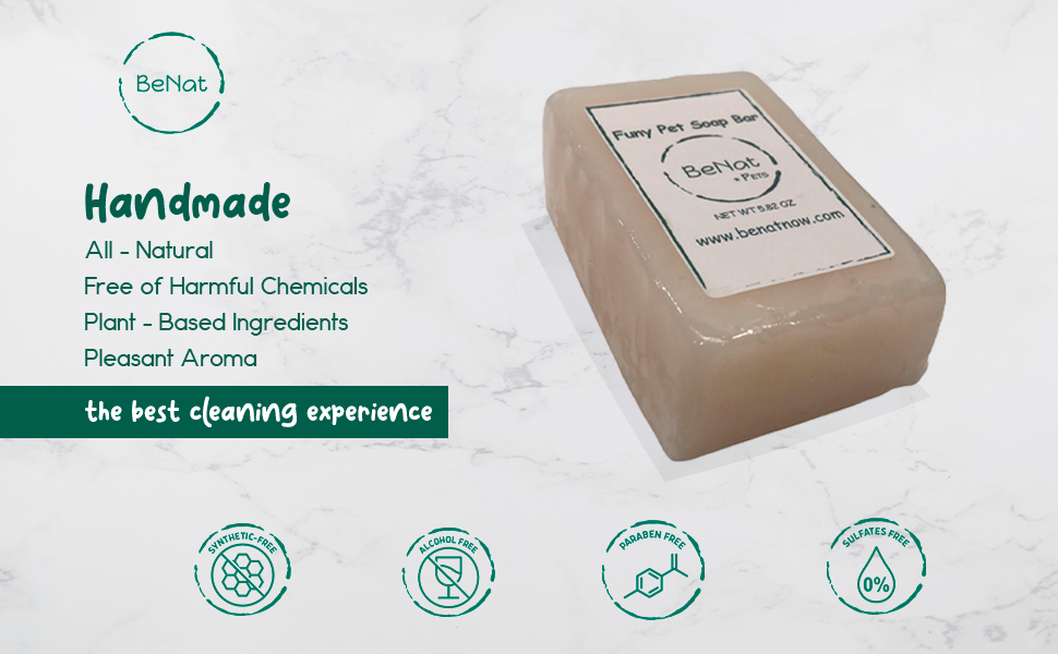 BeNat Pets. All-Natural Pet Shampoo Bar. Oat. 5.8 oz.- NobleCanine