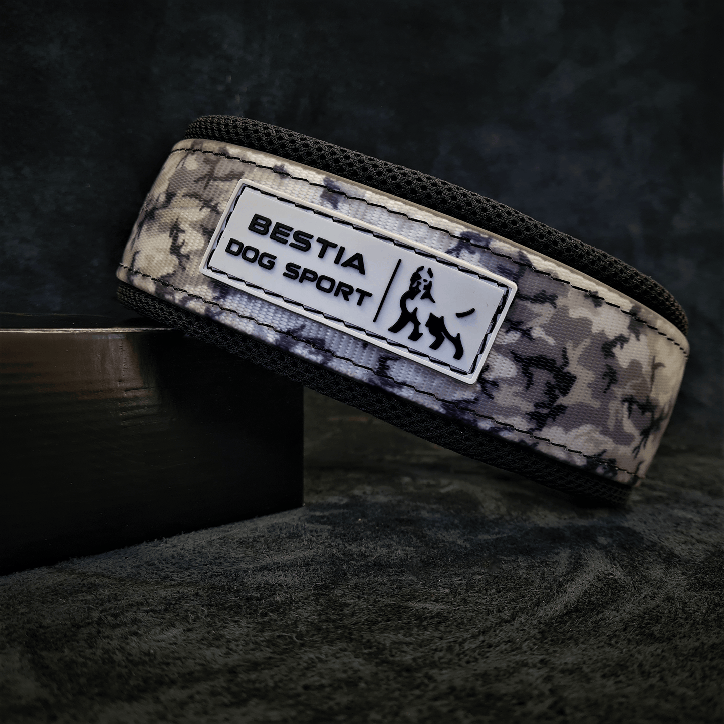 BESTIA DOG SPORT COLLAR GREY CAMO - NobleCanine